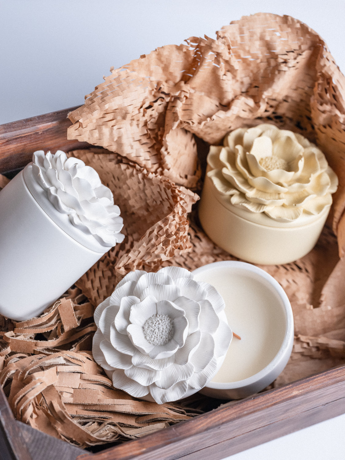 Jesmonite gyertyatartók