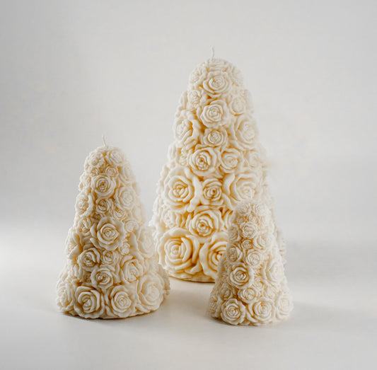 Rose Tree Candle Trio