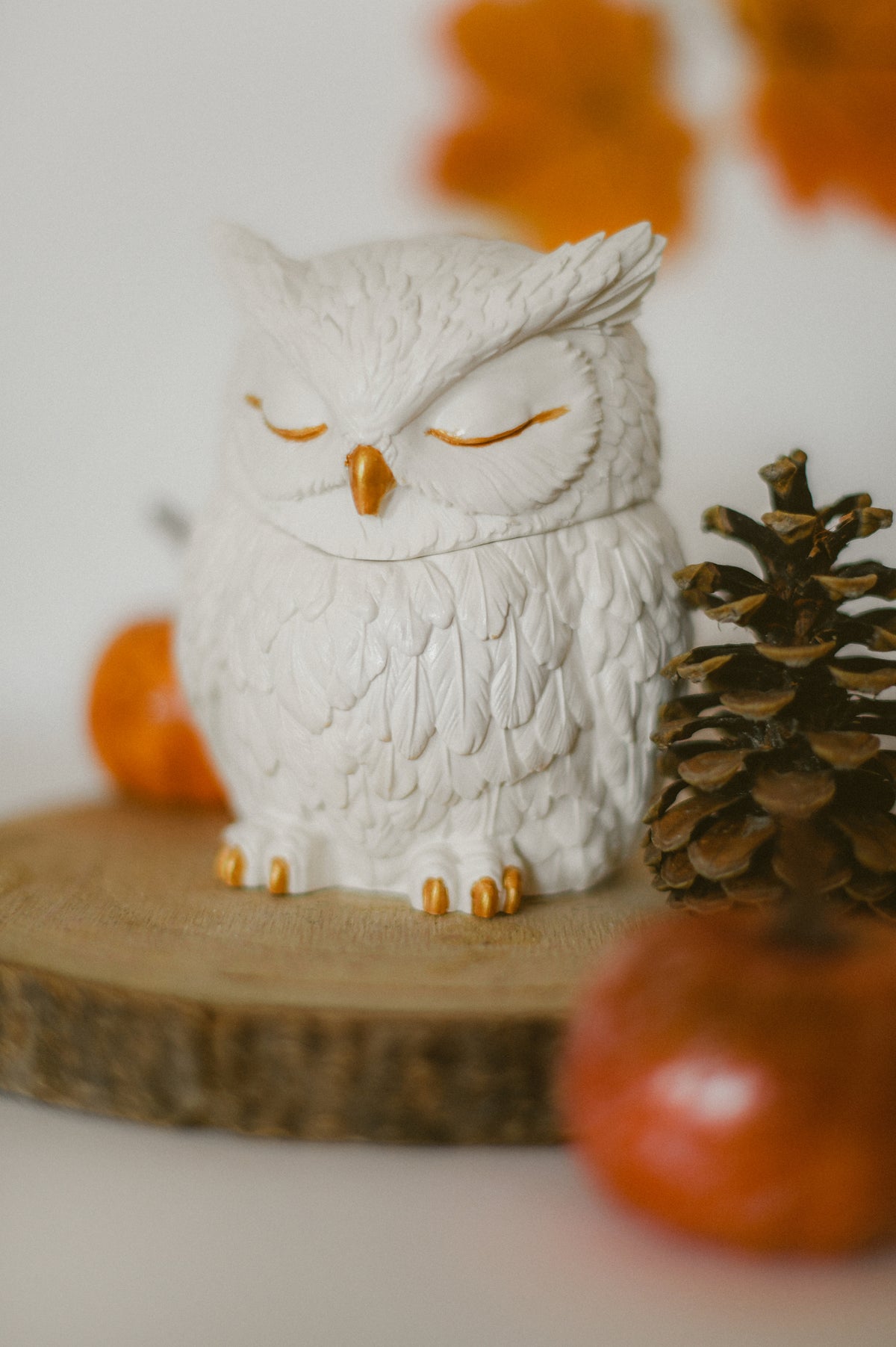 Moonlight Owl gyertyatartó